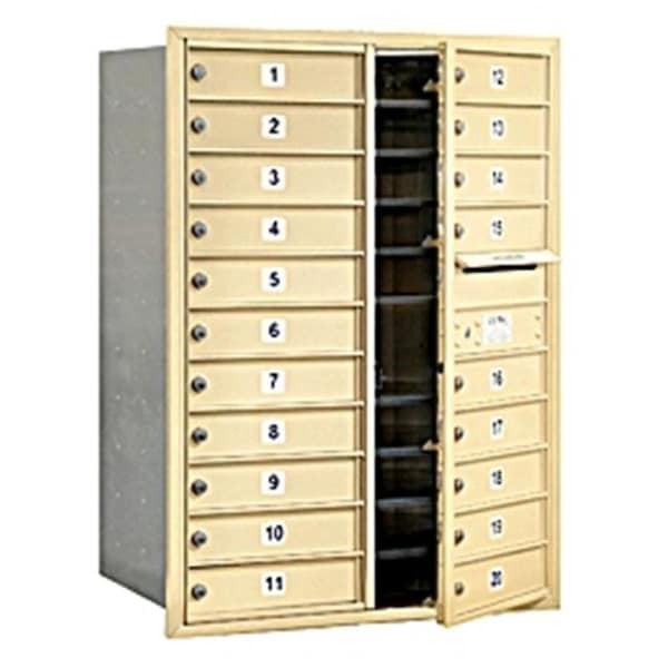 Salsbury Industries Salsbury Industries 3711D-20SFU Mailbox with 20 MB1 Doors in Sandstone - Front Loading USPS Access 3711D-20SFU - main